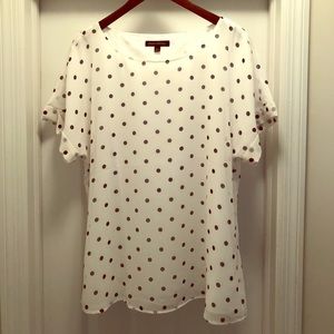 Banana Republic polka dot blouse